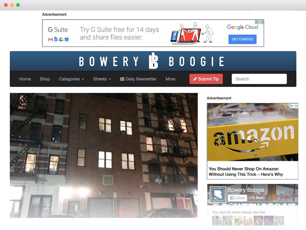 Bowery Boogie has been covering New York news since 2008. We've been designing and redesigning the site every step of the way